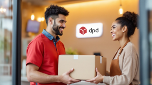 Illustration détaillée d'un retour colis avec DPD